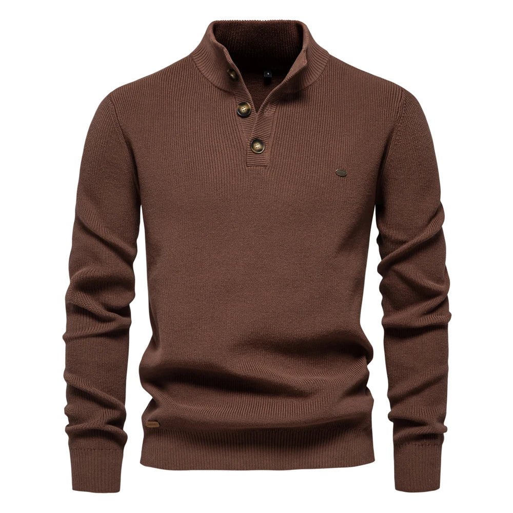 Kyle | Stylish men’s sweater with button design