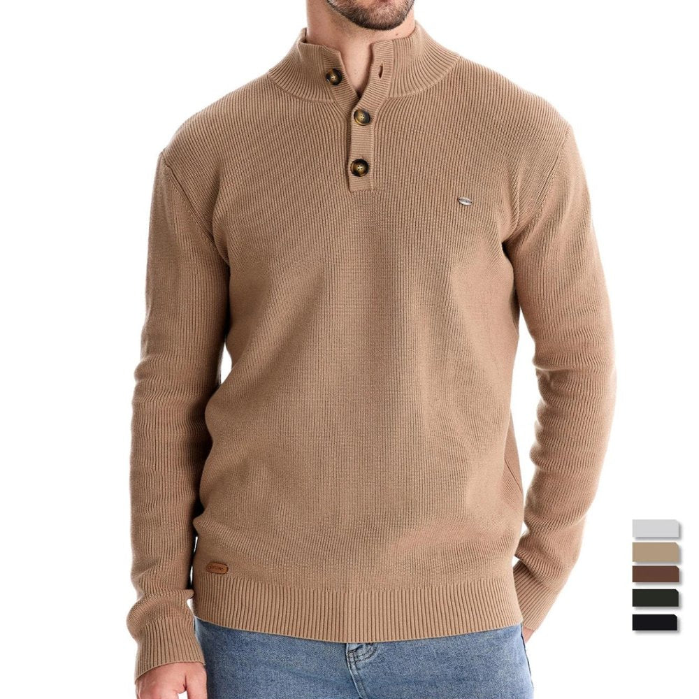 Kyle | Stylish men’s sweater with button design