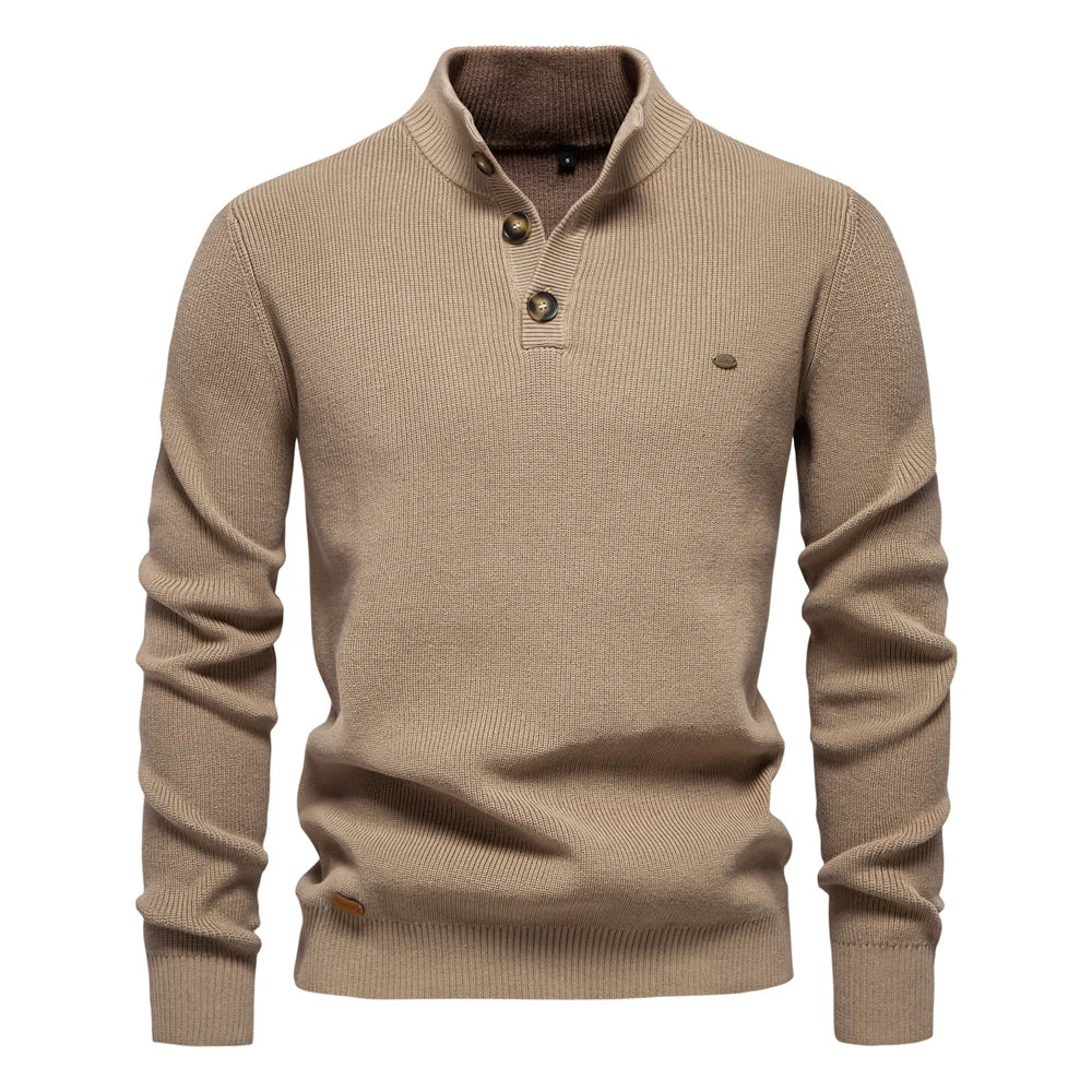 Kyle | Stylish men’s sweater with button design