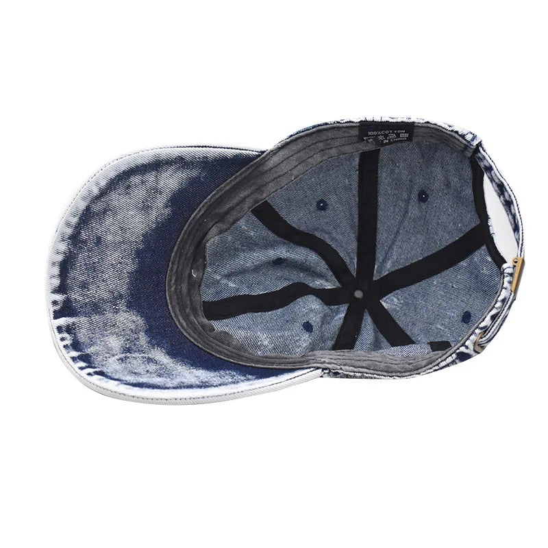 Raymond | washed denim cap