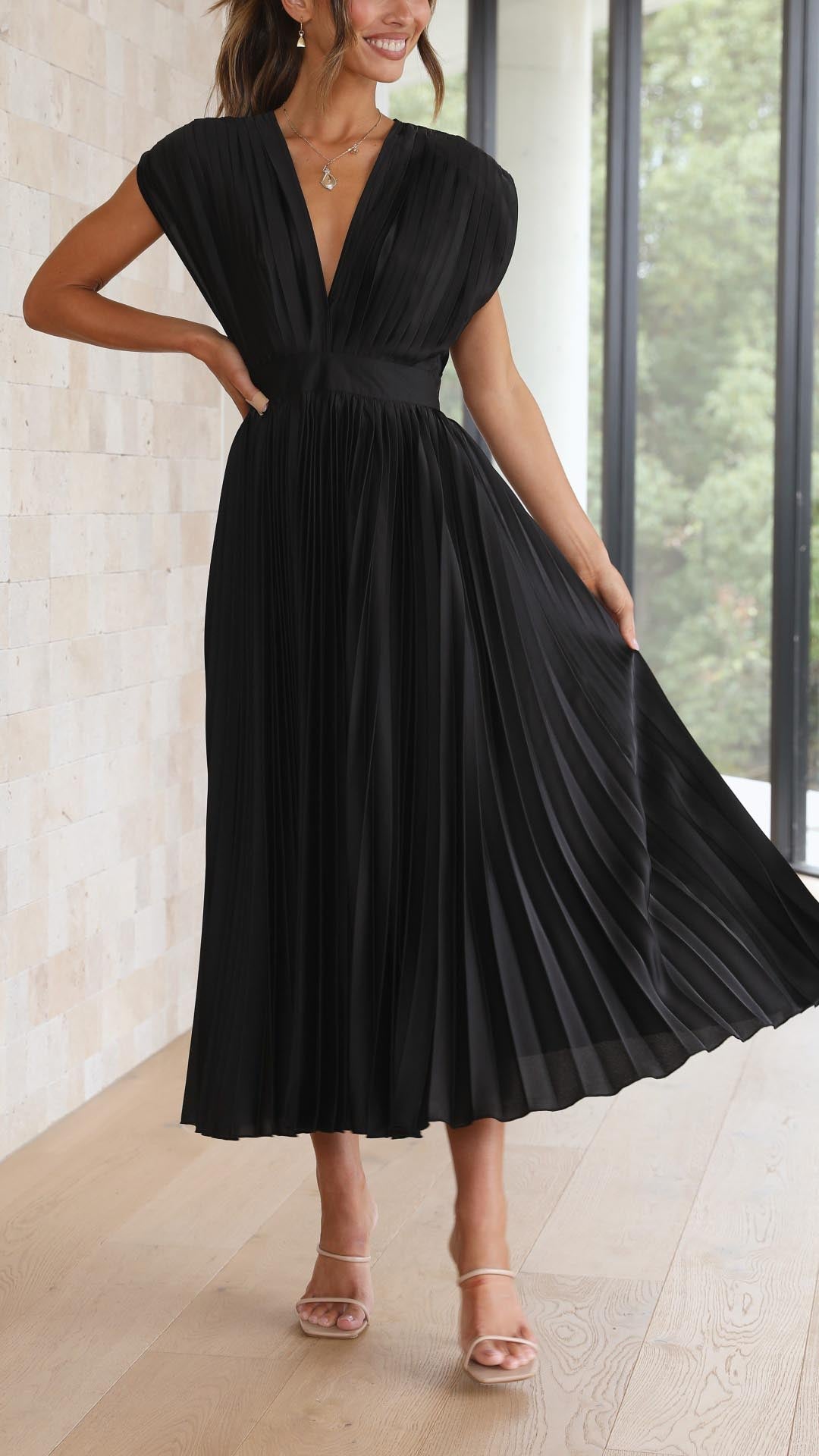 Nilsa | Elegant plisseret kjole