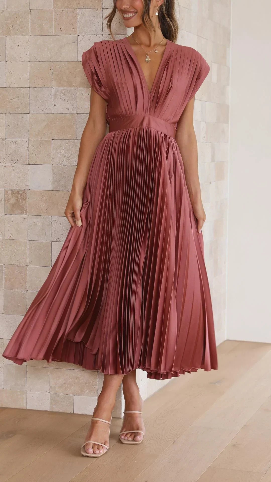 Nilsa | Elegant plisseret kjole