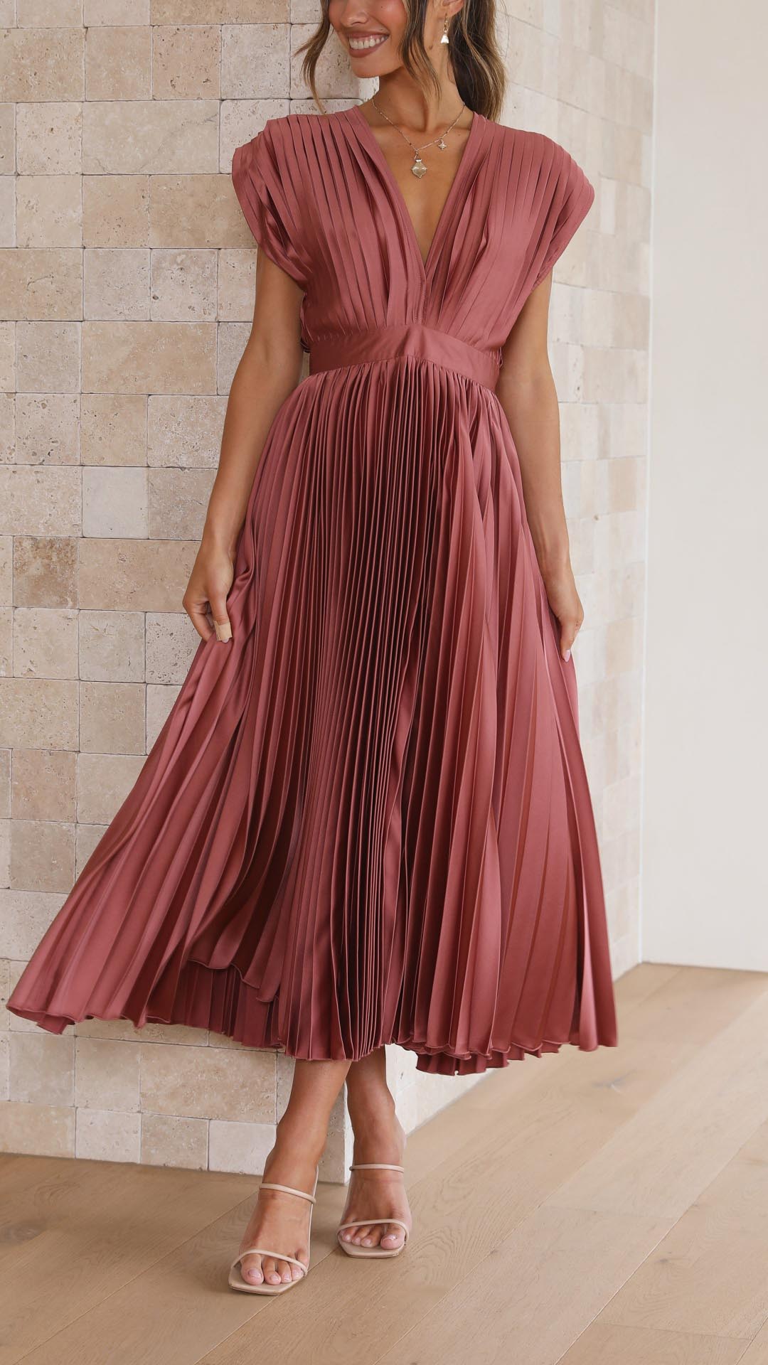 Nilsa | Elegant plisseret kjole