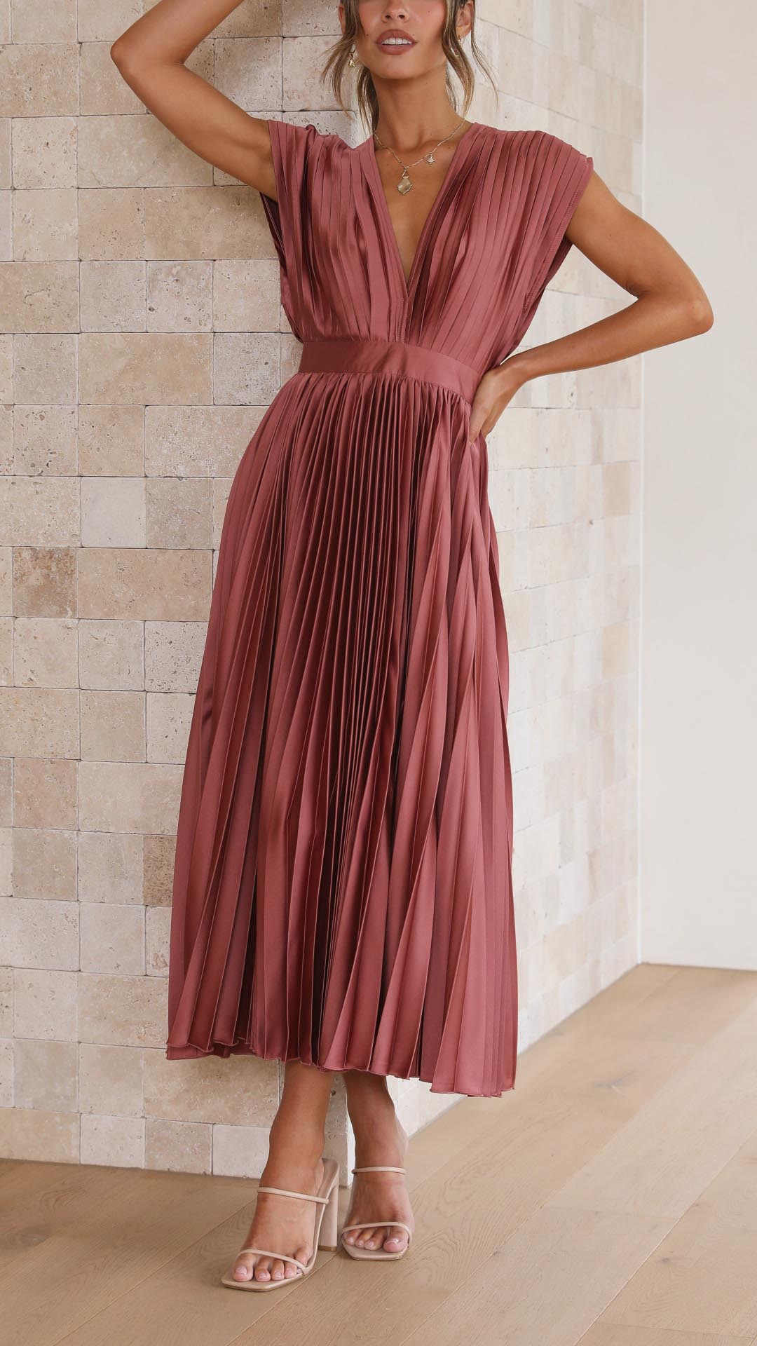 Nilsa | Elegant plisseret kjole