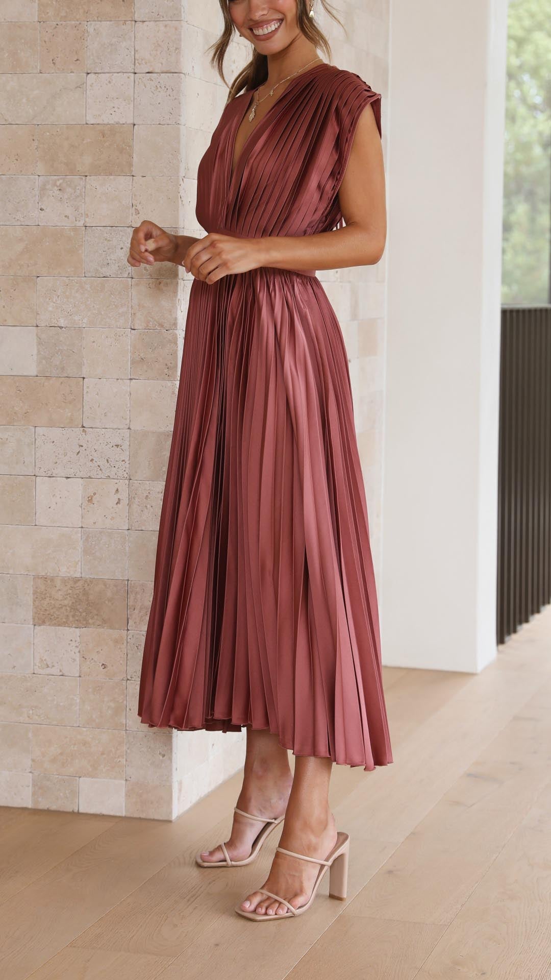Nilsa | Elegant plisseret kjole