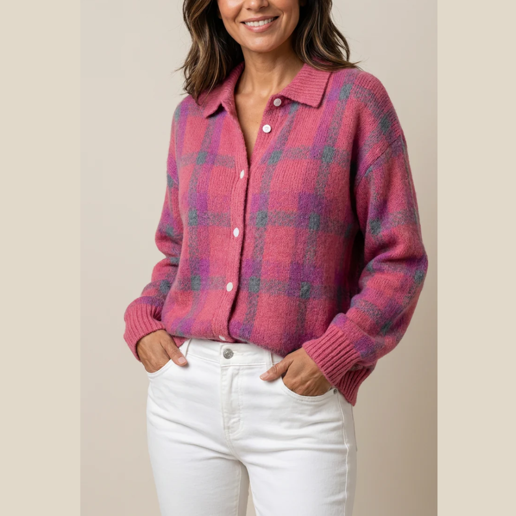 Tess | Soft knit cardigan with tern