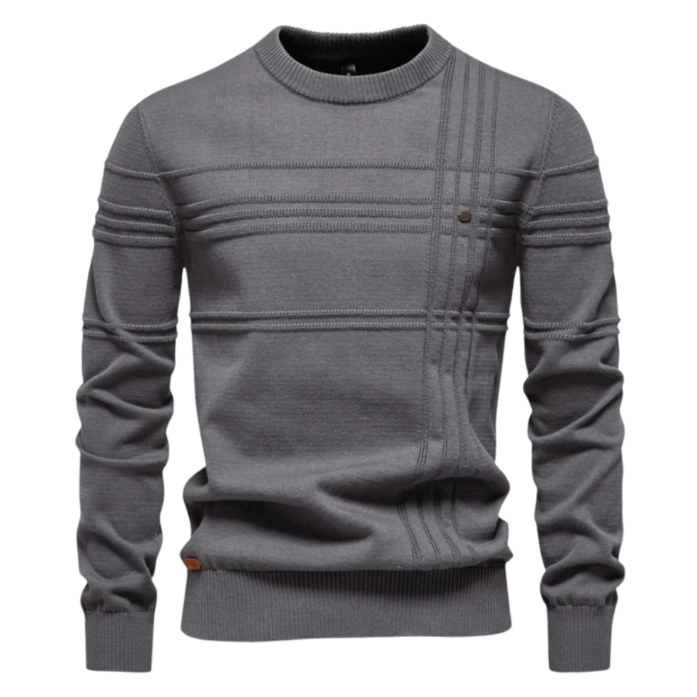 Gary | Stylish men’s sweater with checkered design