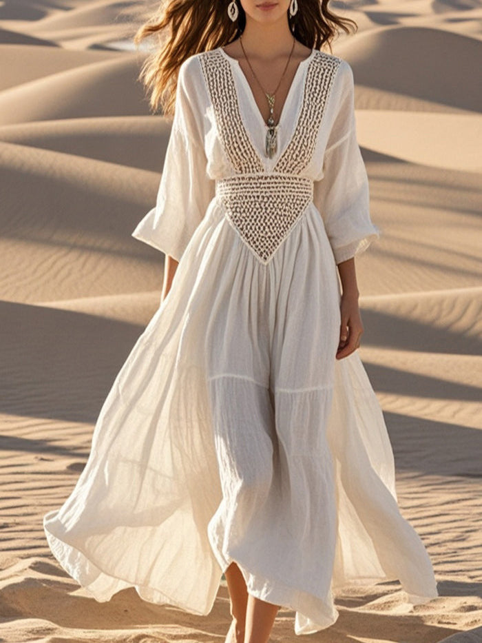 Louise | vintage kjole i boho-stil til kvinder