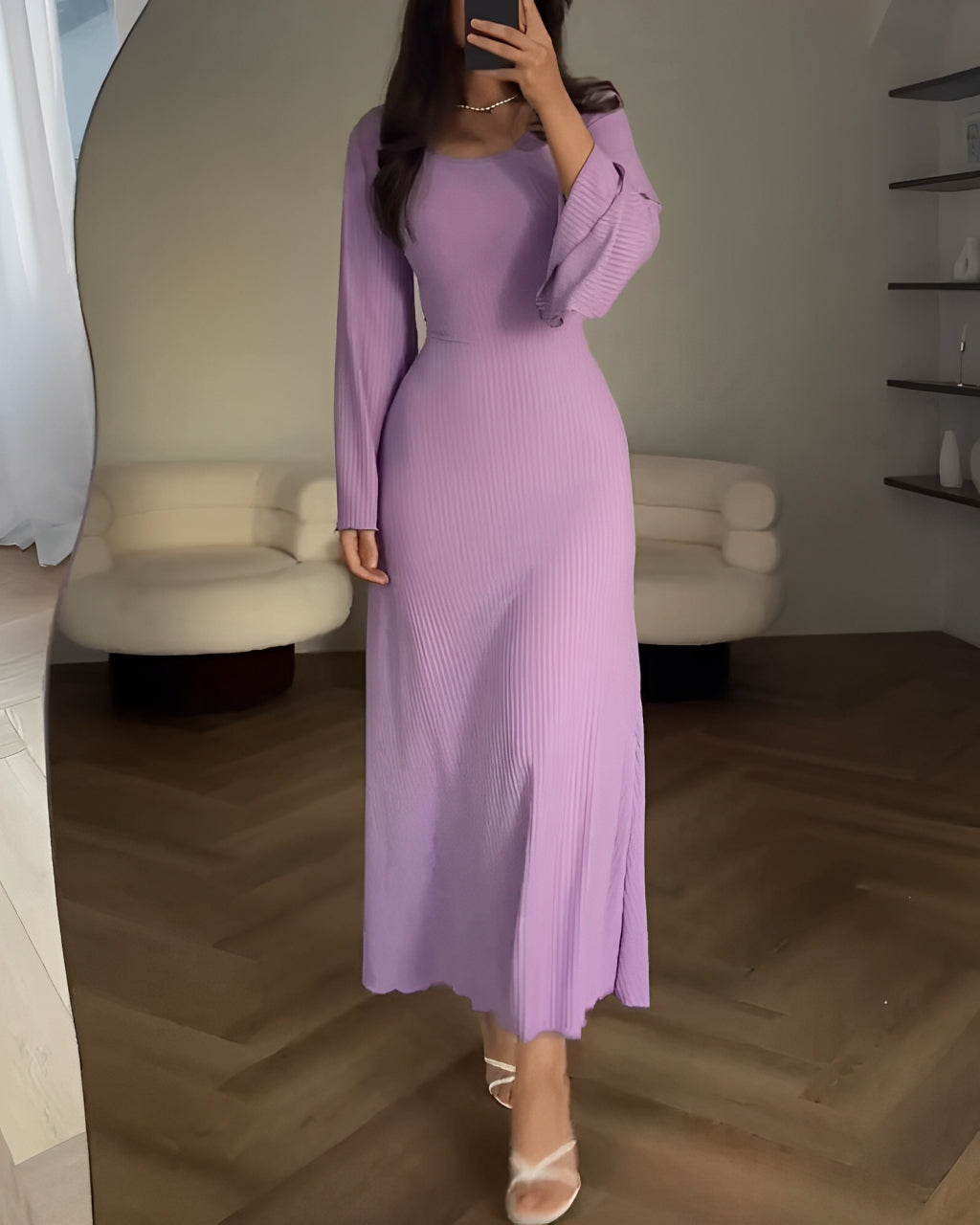 Nilsa | Elegant strikket maxikjole
