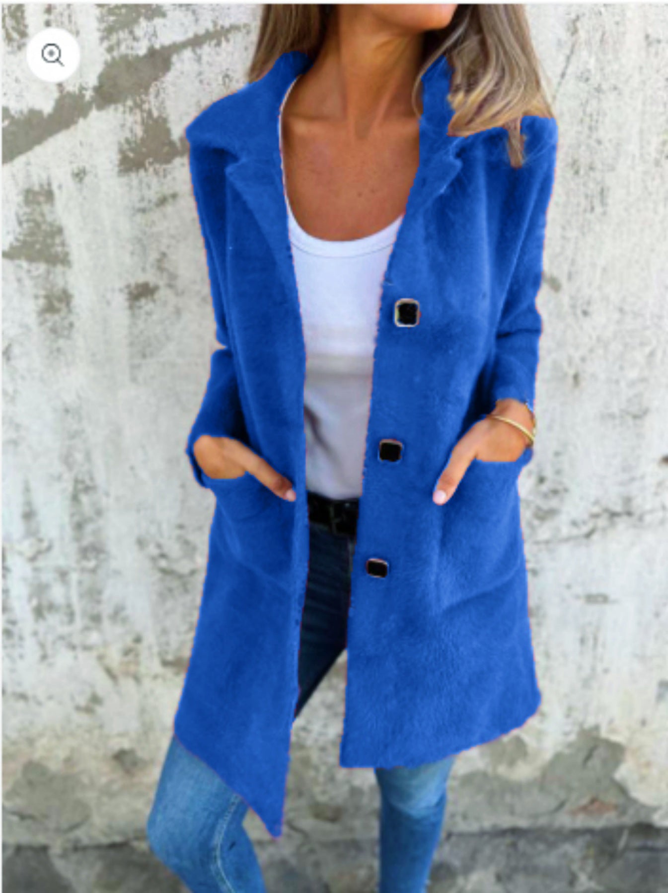 Morgan | Casual thick lapel coat