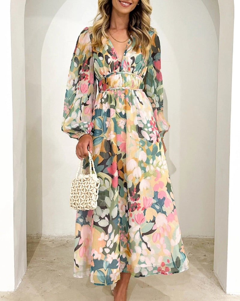 Elvira | Lang kjole i boho-stil