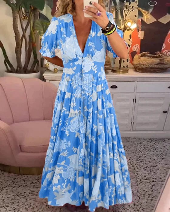 Clara | Luxury floral spring dress