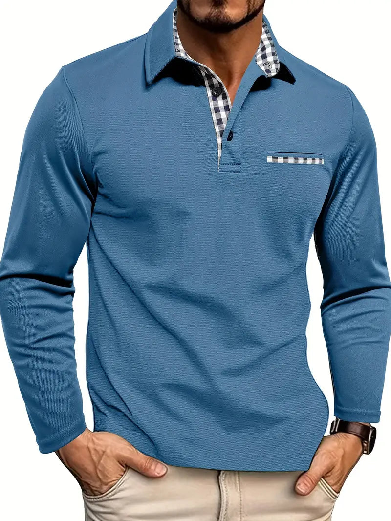 Bruce | Premium Long-Sleeve Polo