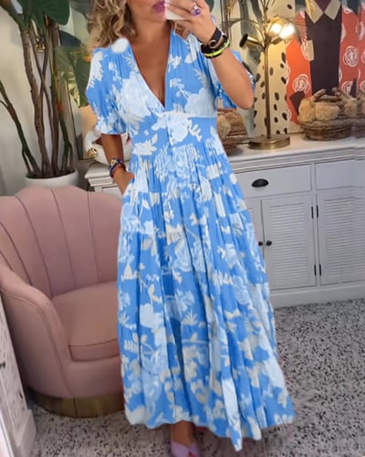 Clara | Luxury floral spring dress