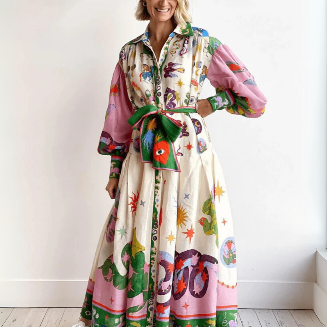 Dorthe | Elegant Italiensk Maxi Kjole