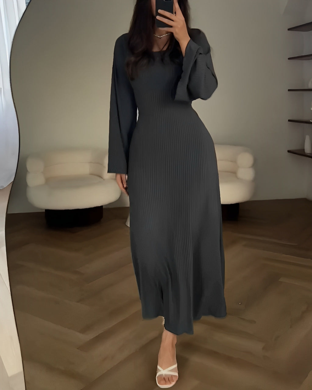 Nilsa | Elegant strikket maxikjole