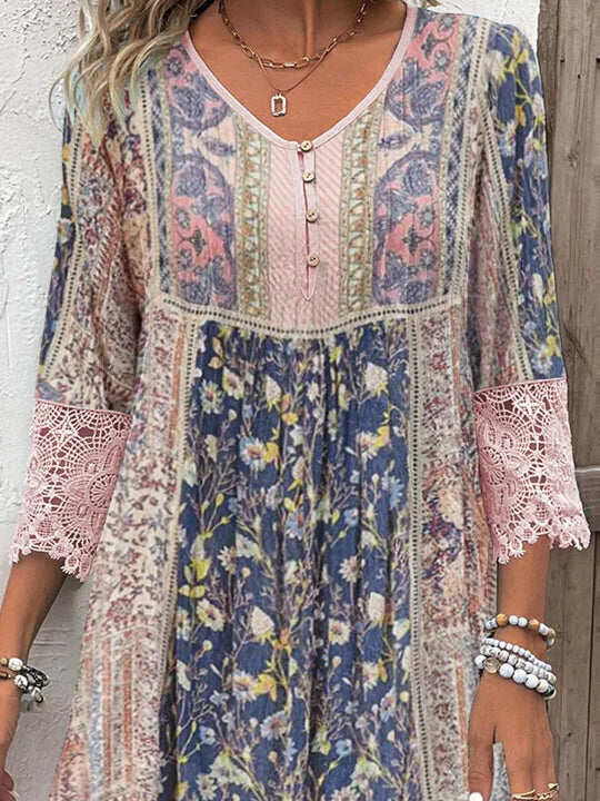 Emily | Luxury patterned dress for women