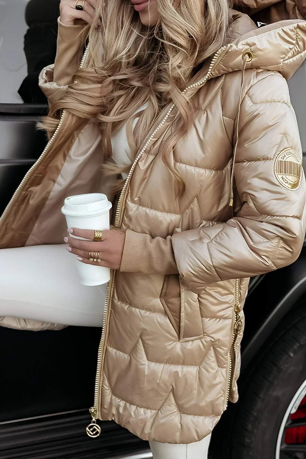 Lana | Long quilted jacket
