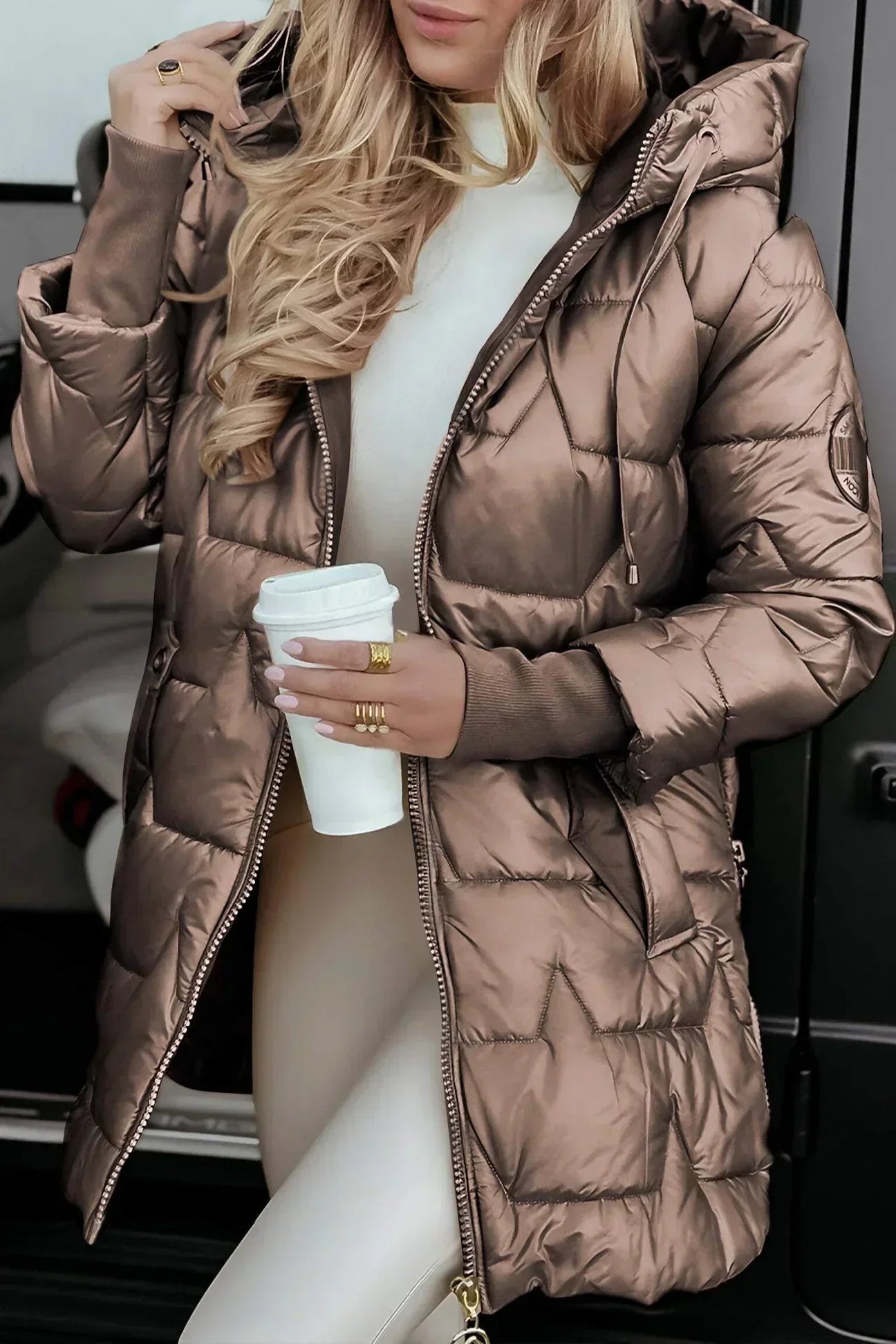Lana | Long quilted jacket