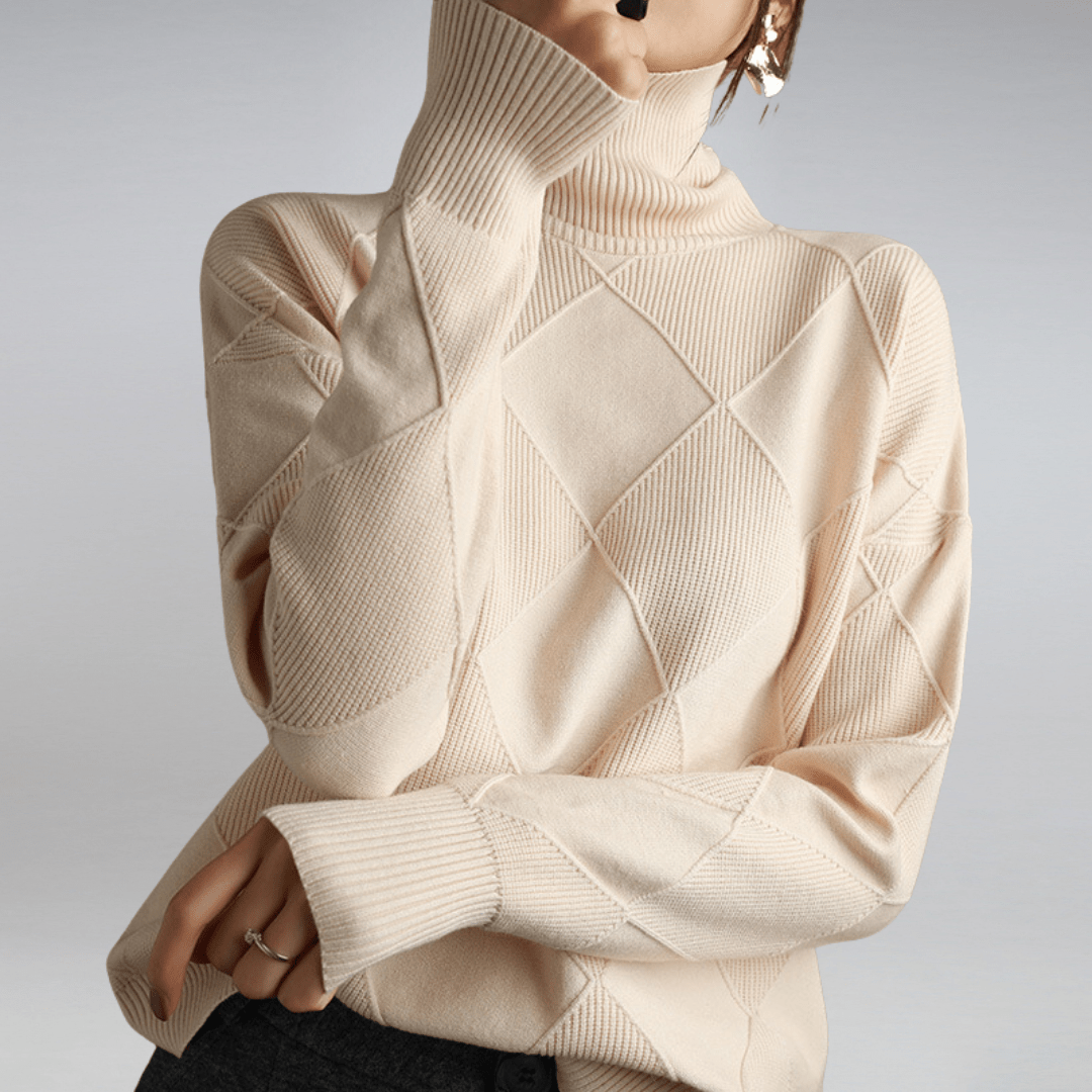 ISABELLE – ELEGANT TURTLENECK SWEATER FOR DAILY STYLE
