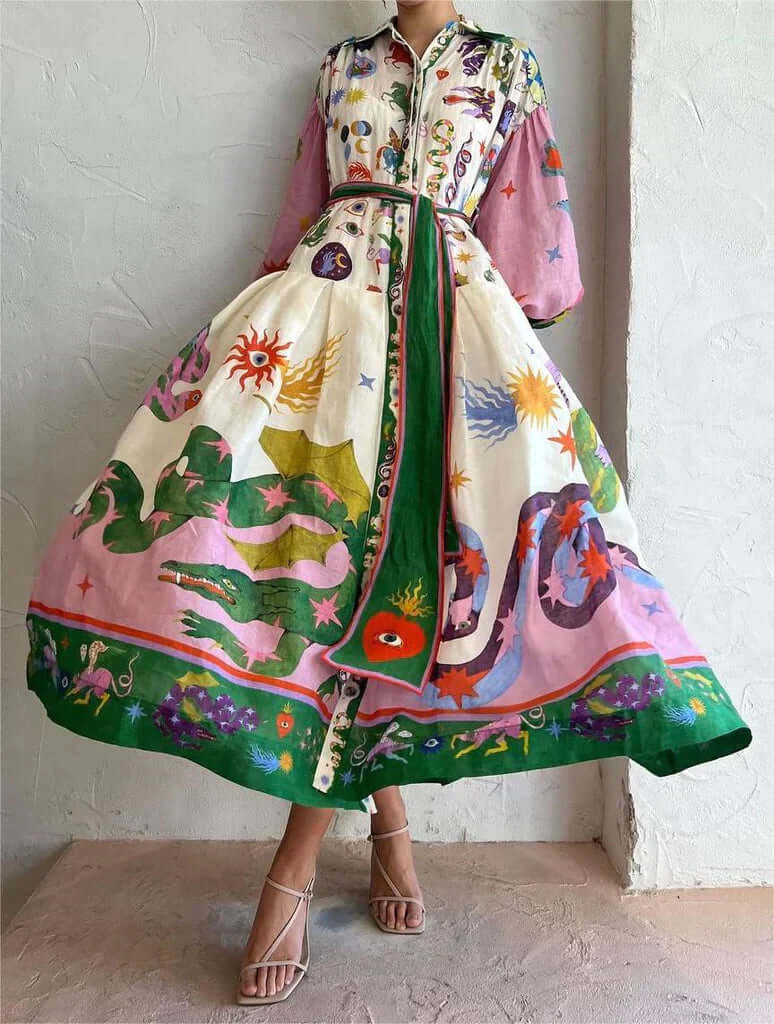 Dorthe | Elegant Italiensk Maxi Kjole