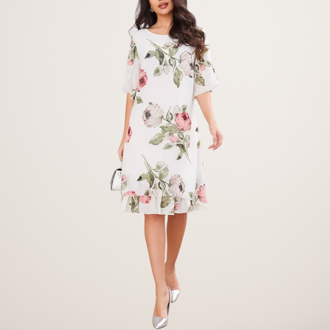 Beatrice | Luxury dress with floral pattern