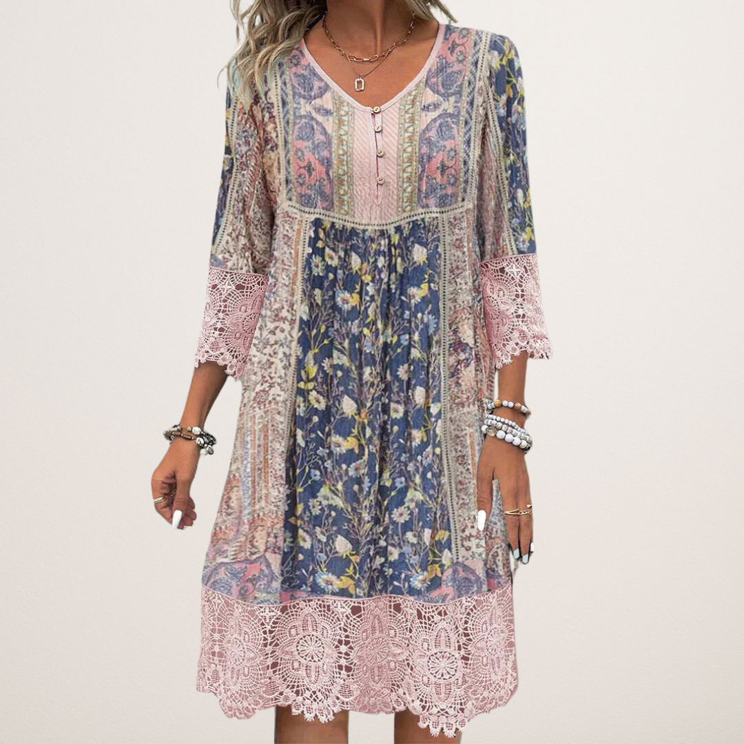 Emily | Luxury patterned dress for women