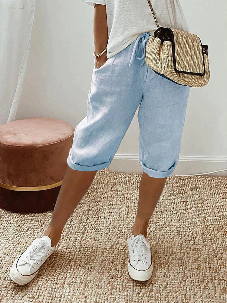 Signa | Behagelige shorts med oprullet kant