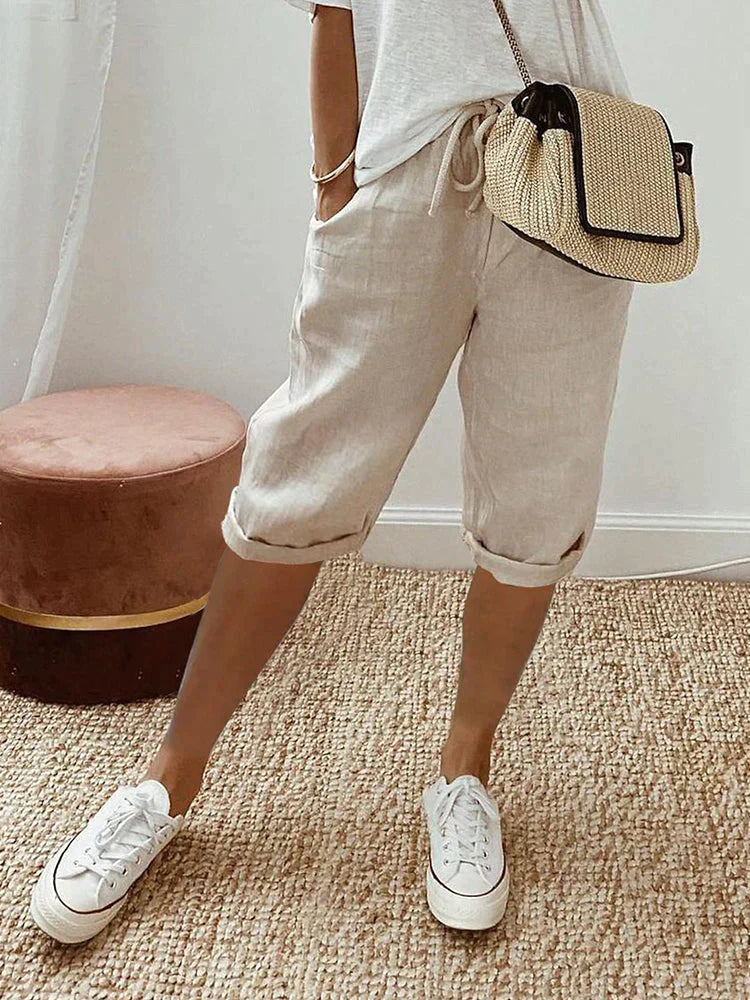 Signa | Behagelige shorts med oprullet kant