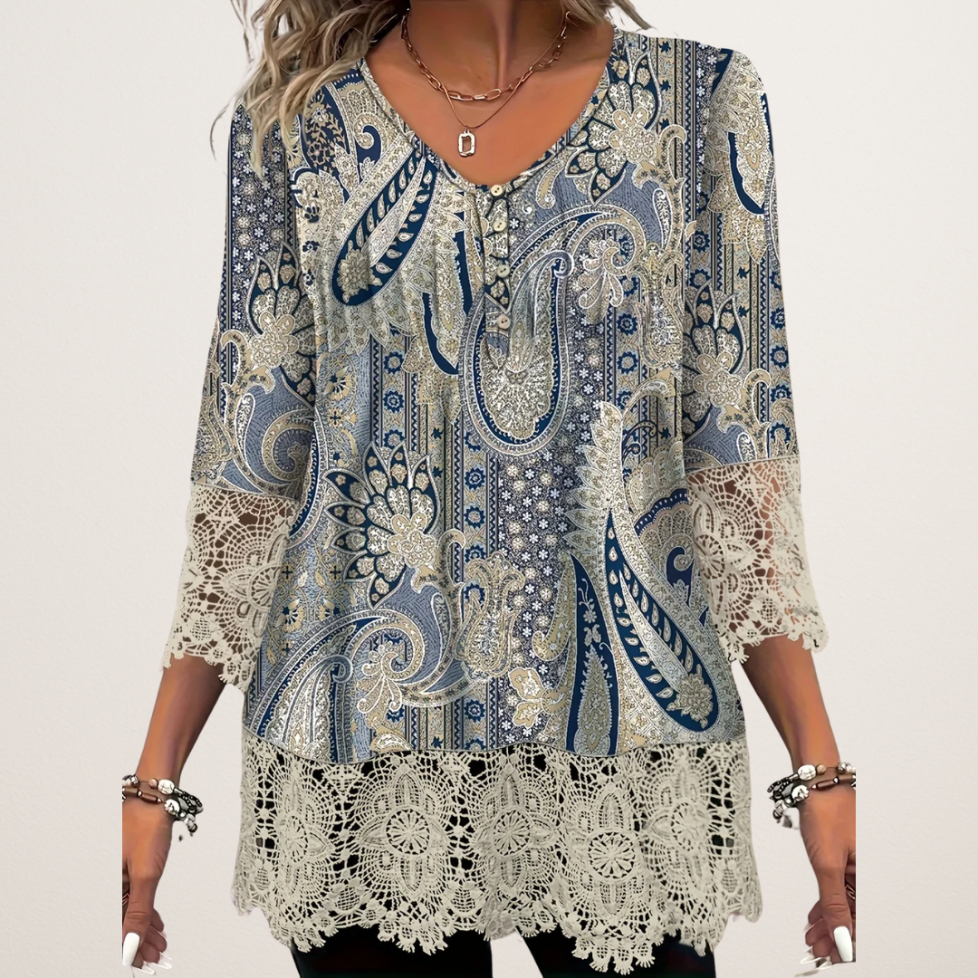 Emma | Luxury dress with beautiful pattern