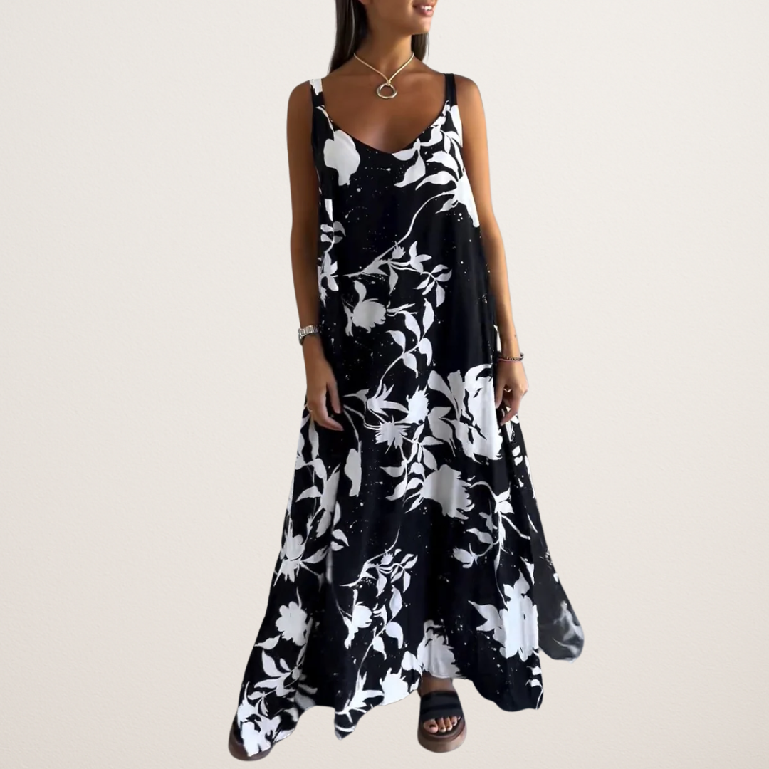 Camilla | Elegant dress with floral pattern