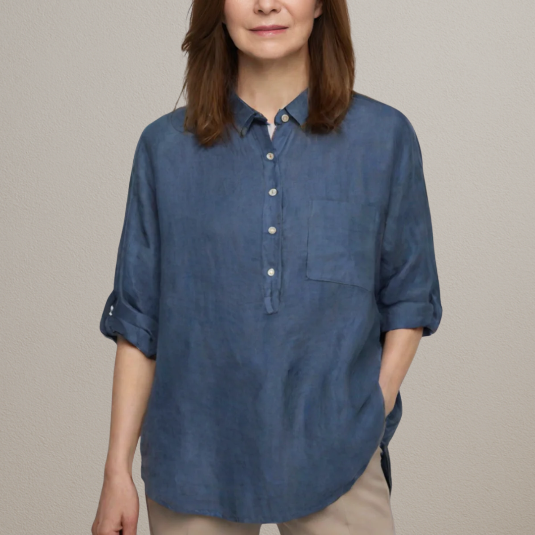 Marigold | Luxury shirt with chest pocket