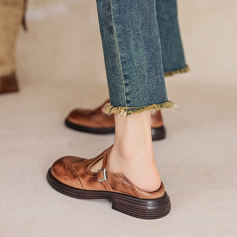 Lana | Elegant Leather Mary Janes