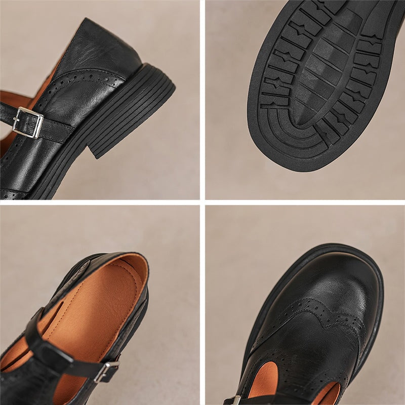 Lana | Elegant Leather Mary Janes