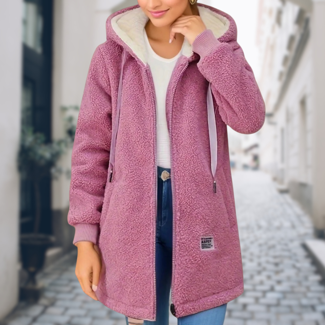 Gina | Fluffy lang frakke
