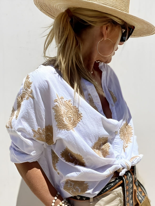 Simone | Ibiza-stil Chic Bluse