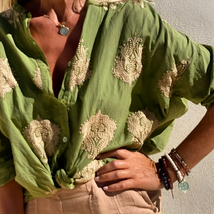 Simone | Ibiza-stil Chic Bluse