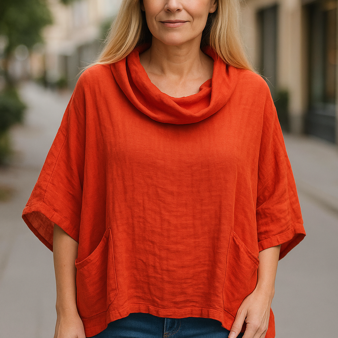 Sofia | Luksuriøs linnedtop