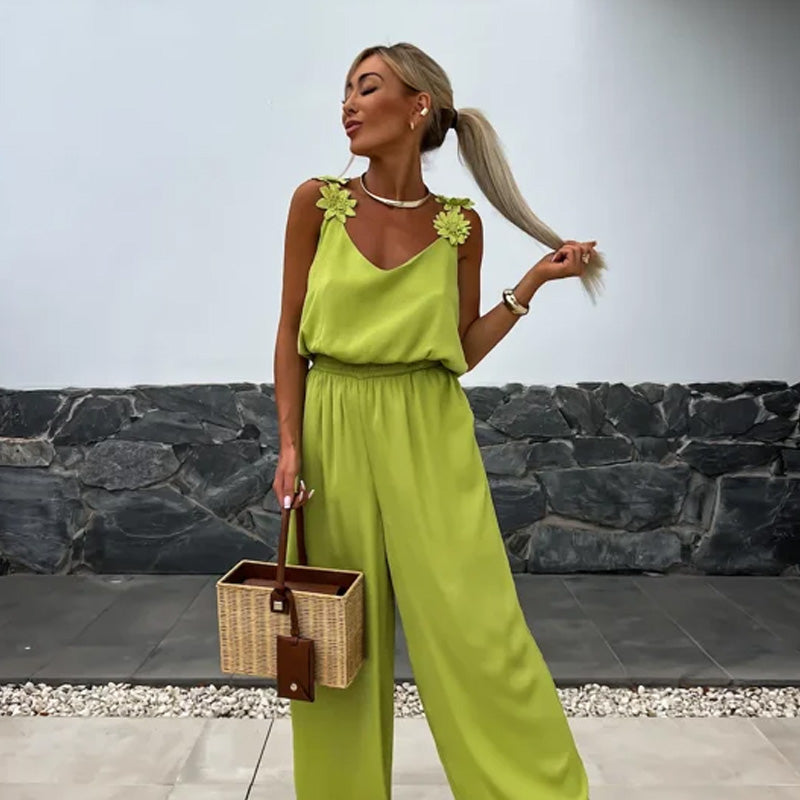Fie | ærmeløs jumpsuit til kvinder med brede ben