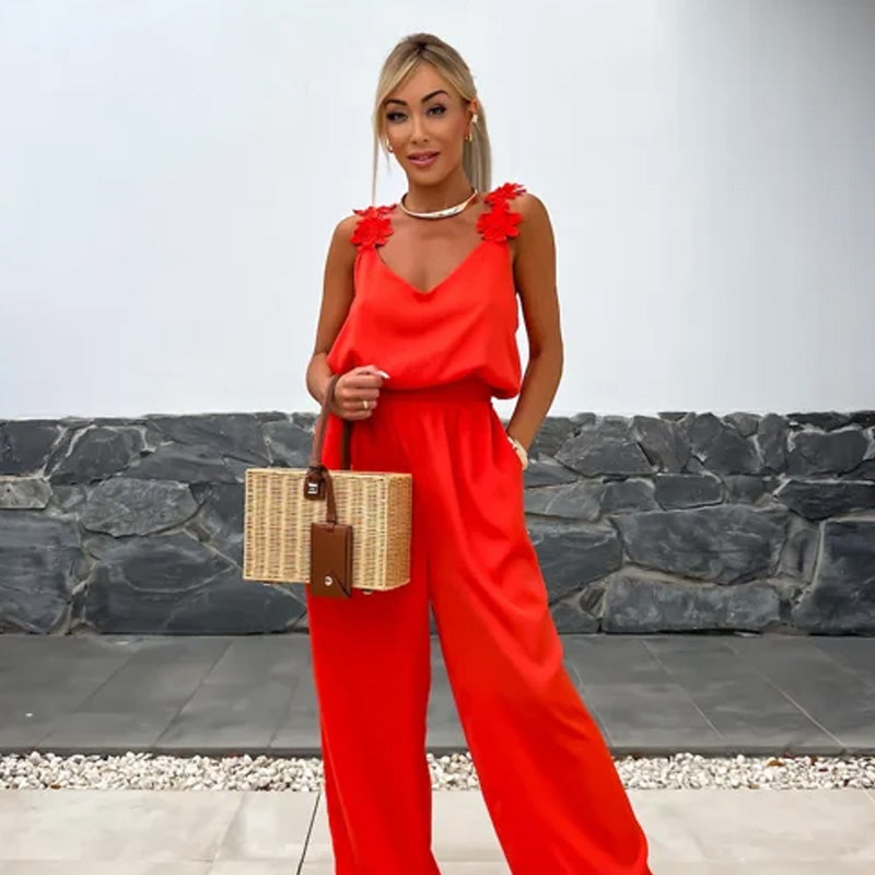 Fie | ærmeløs jumpsuit til kvinder med brede ben