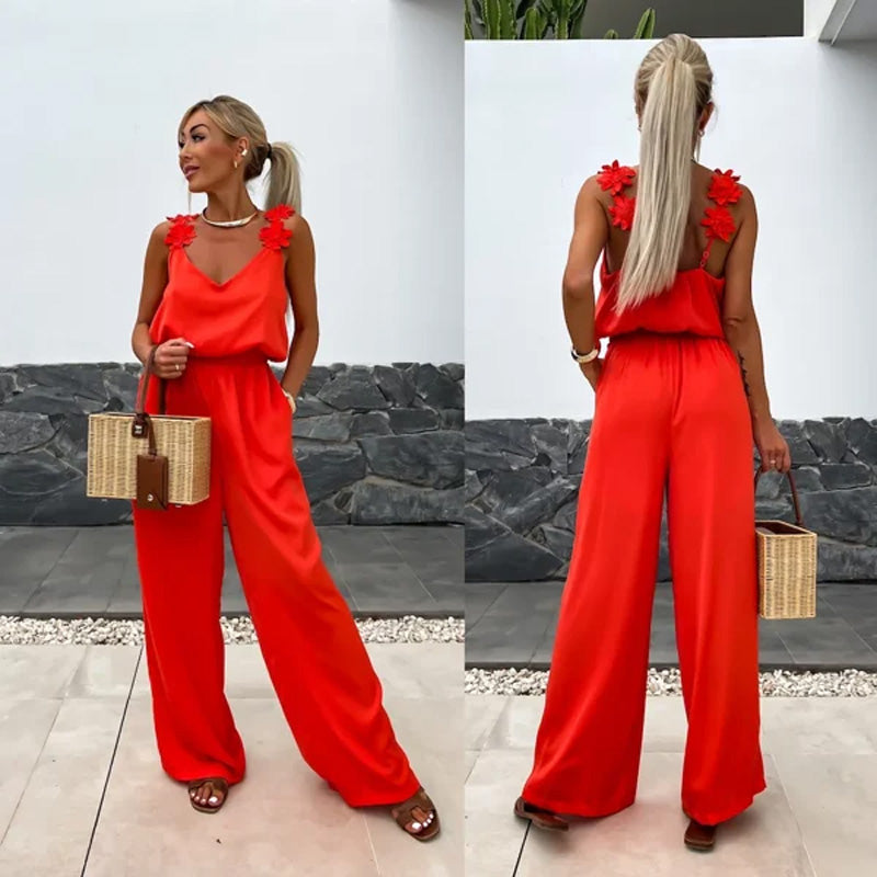 Fie | ærmeløs jumpsuit til kvinder med brede ben