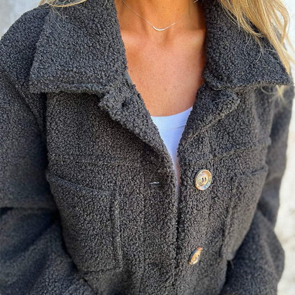 Grace | Short Wool Jacket with Buttons