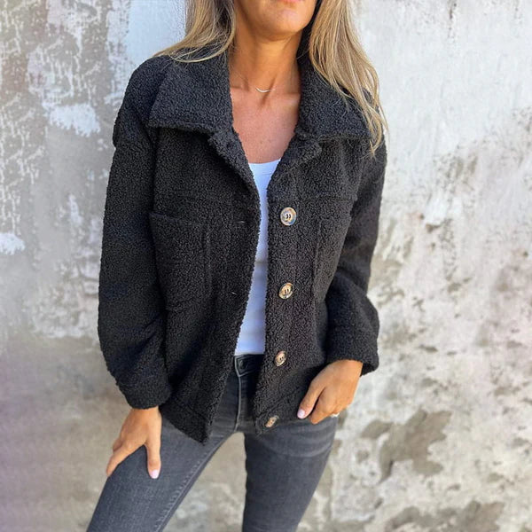 Grace | Short Wool Jacket with Buttons