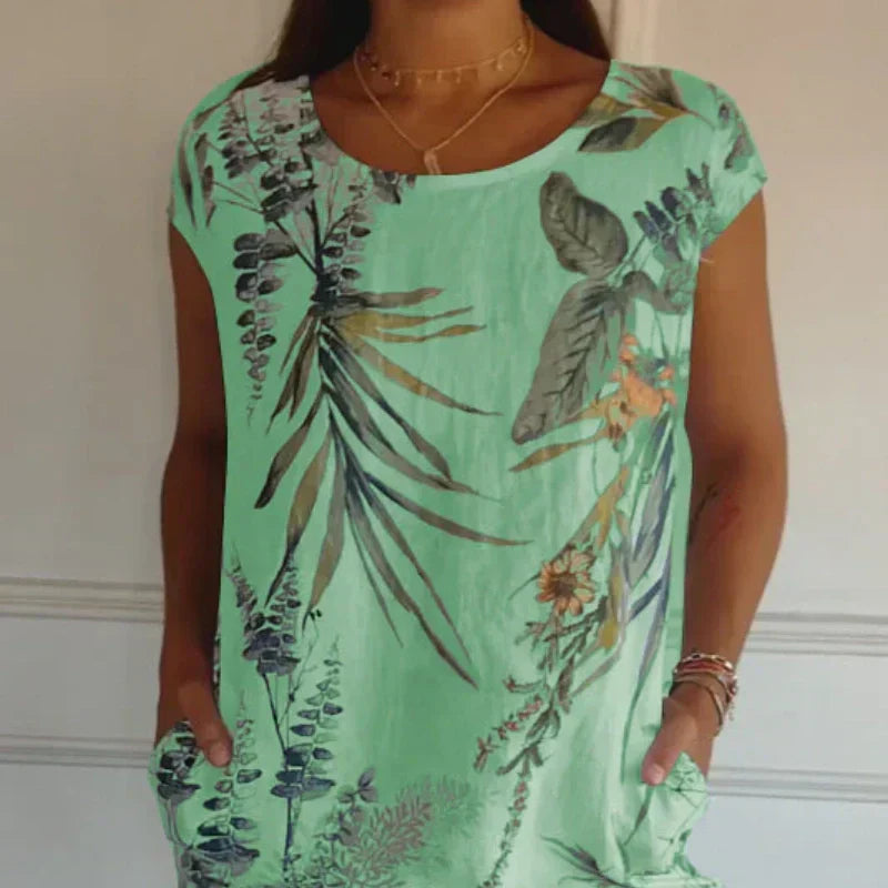 Adeline | Relaxed spring dress with pockets