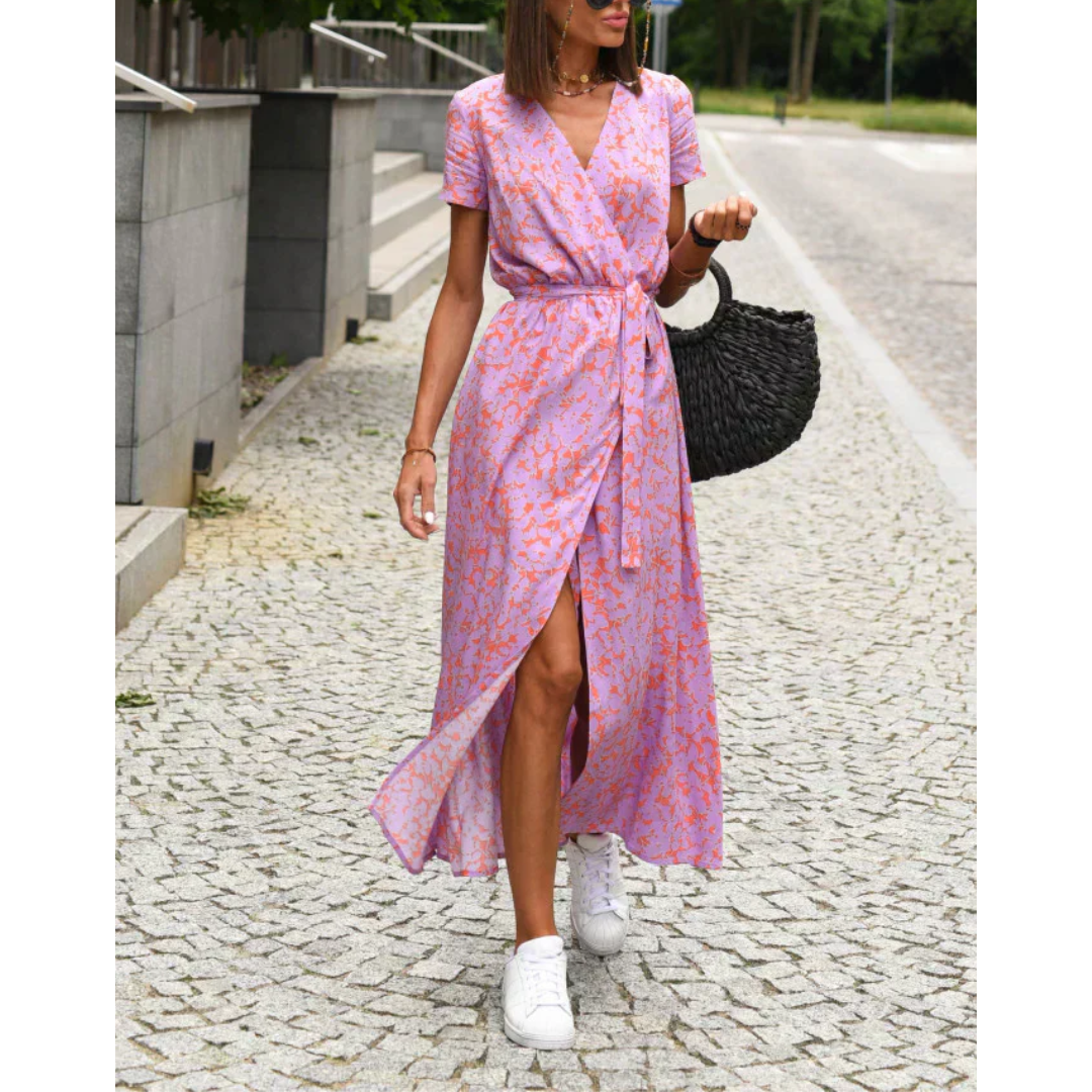 Suzanne | Elegant kjole med V-udskæring
